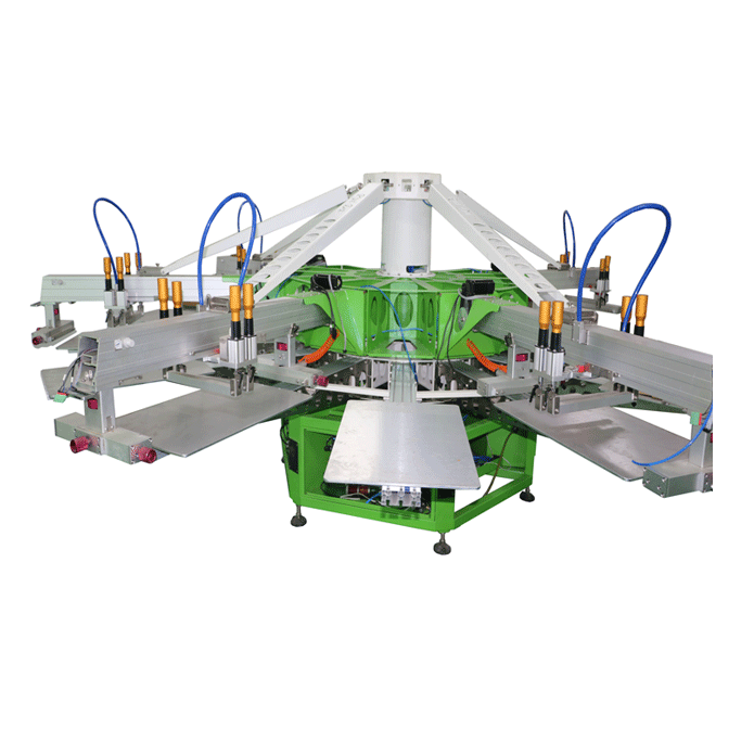 Garment industry stencil printing machine