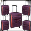 TModen design spinner wheels new design nylon luggage trolley bag case with 3pcs