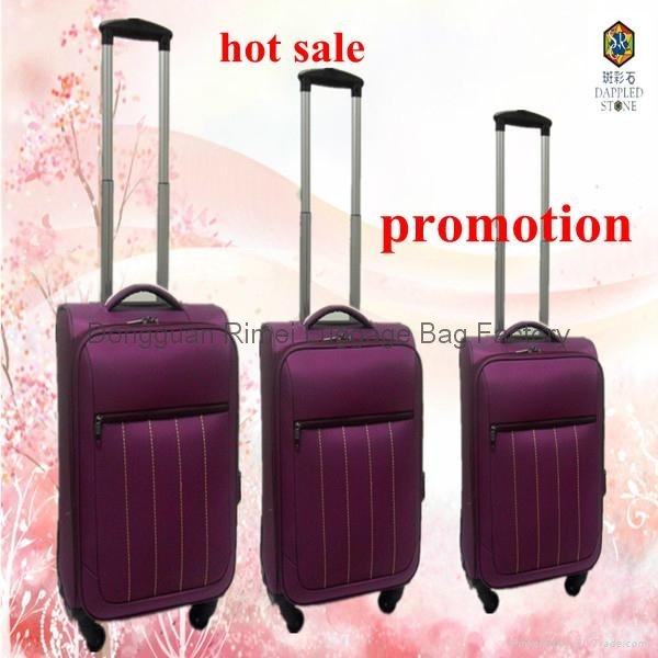 2012 2pcs/set customer satifatory promotion polyester l   age suitcase 2