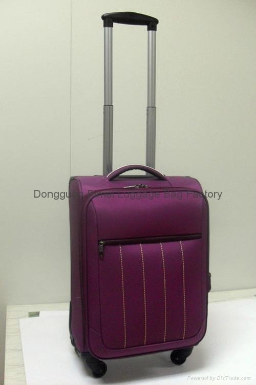 2012 2pcs/set customer satifatory promotion polyester l   age suitcase 4