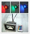 RGB 10W LED 投光灯 带遥控115X85X85mm 1