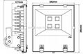 AC85-277V.IP65,尺寸395x340x121mm.200W LED 投光燈 2