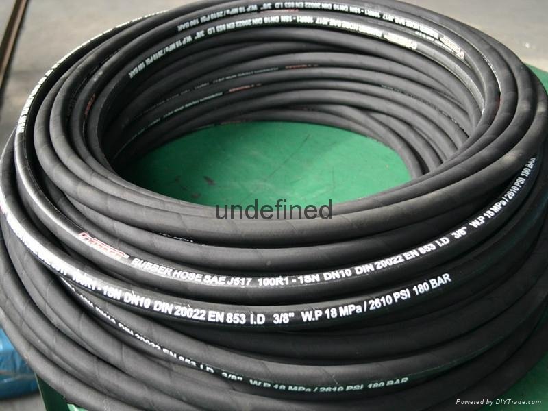 Steel Braided Hydraulic Rubber Hose SAE 100 R1AT Single Wire Braided Hose 4