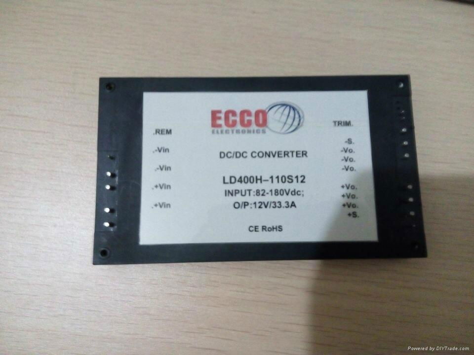 200-400V input 50W 150W 300W 400W 500W 600W high voltage brick DC/DC converter