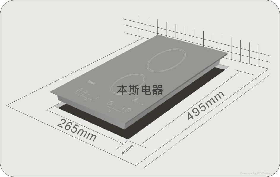 本斯嵌入式双灶电陶炉 2