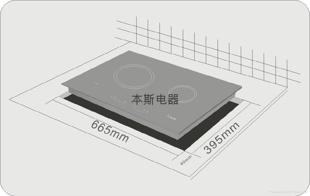 本斯嵌入式双灶电陶炉 2