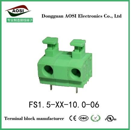 弹簧式PCB接线端子DG235 10.0mm间距插座 FS1.5-XX-1000-06
