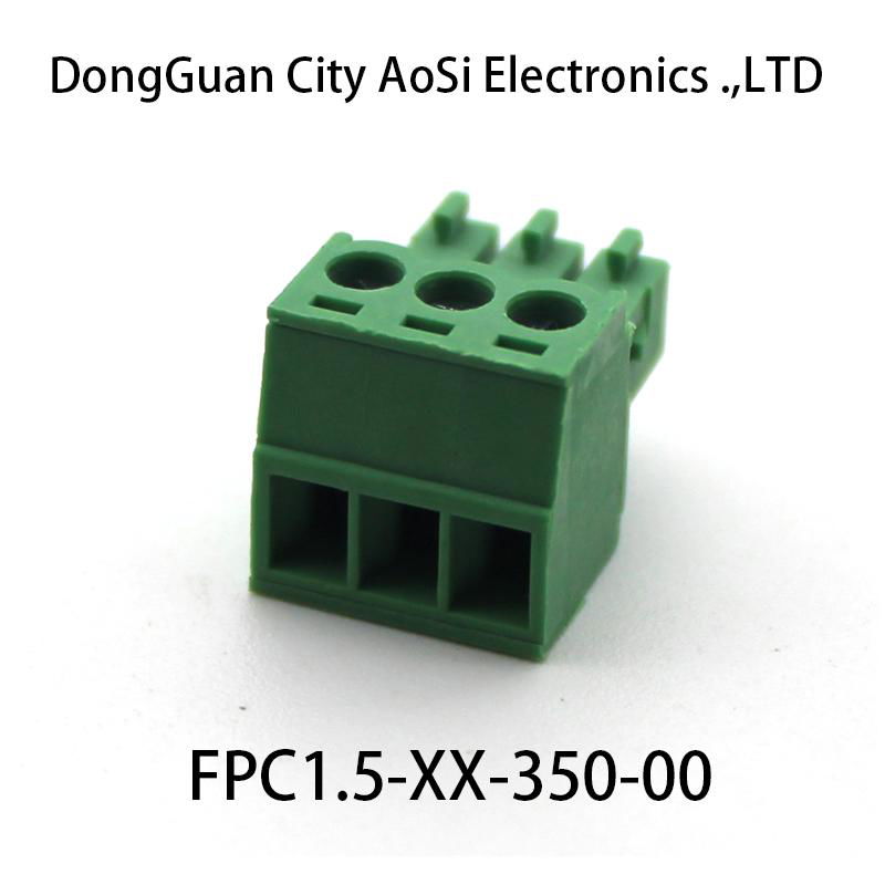 Plug-in terminal block 15EDGK 3.81mm pitch （FPC1.5-XX-381-00）