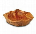 Wooden Handly Carved Fir Small Root bowl