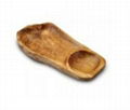  Hand Carved Fir Root  Wood Chip And Dip Platter 1