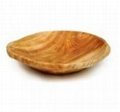  Hand Carved Fir Root  Wood Chip And Dip Platter 4