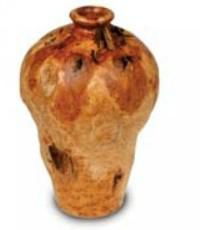 Wood  Carved Small Root Urn