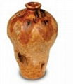 Wood  Carved Small Root Urn