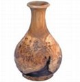 Wooden Handly Carved Root Small Natural Vase
