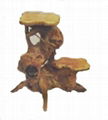 Handly Carved Fir  Root Wood  Flower Stand