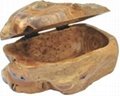 Wooden Fir Root Handly Carved Jewellery Box