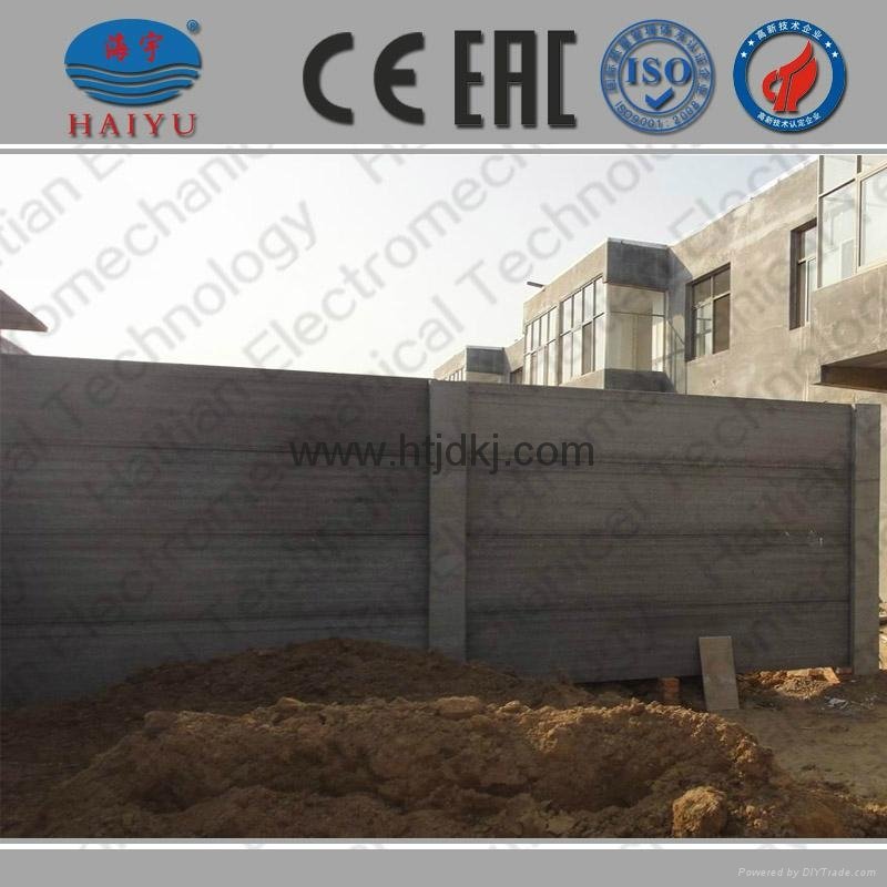concrete retaining wall machine