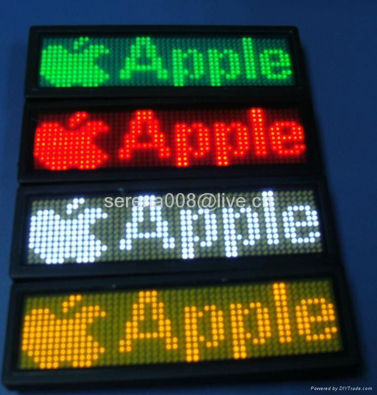 Factory price Scrolling message Arabic Programmable led name badge board  3