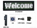 USB rechargeable led name tag messge badges mini displays  board 2