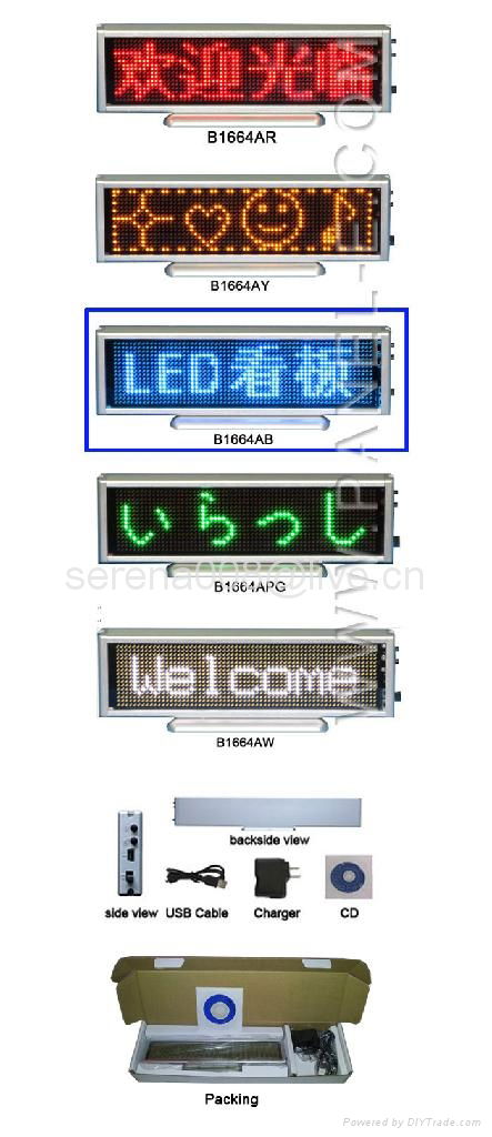 Pink color tabletop LED moving sign display boards for exhibitions/ariport use 4