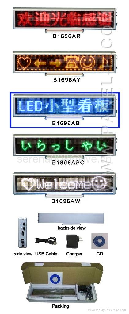 Running message LED mini displays,led desk board for exhibitions/ariport use 3