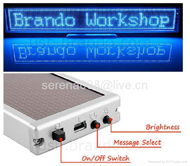 High quality SMD P2.5 Usb rechargeable led sign display board 3