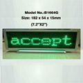 Pink color tabletop LED moving sign display boards for exhibitions/ariport use 3