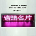 Pink color tabletop LED moving sign