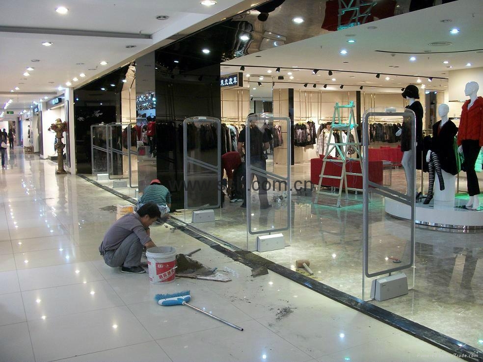 EAS AM detection gate system for clothes shop 4