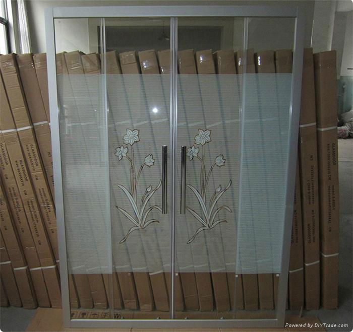 Amman Hot Selling Sliding Shower Glass