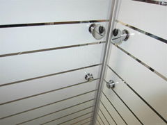 8mm Toughened Glass Shower Enclosure With Slimline Shower Tr