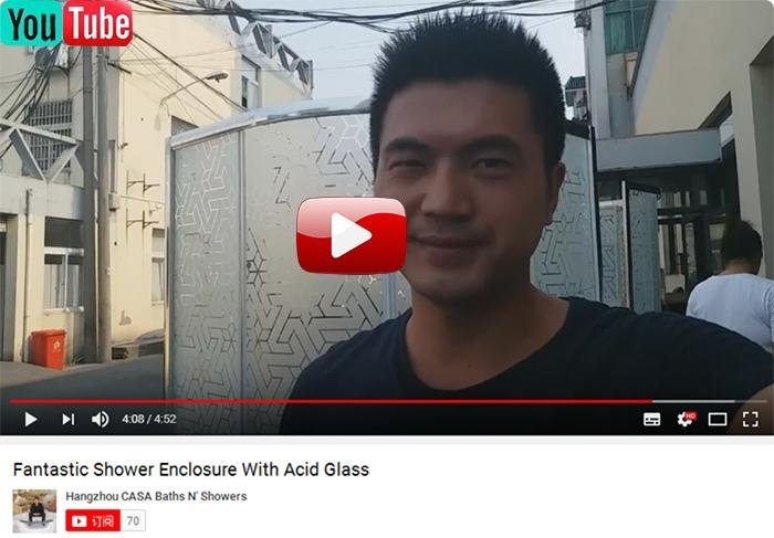 Acid Glass Shower Enclosure 2