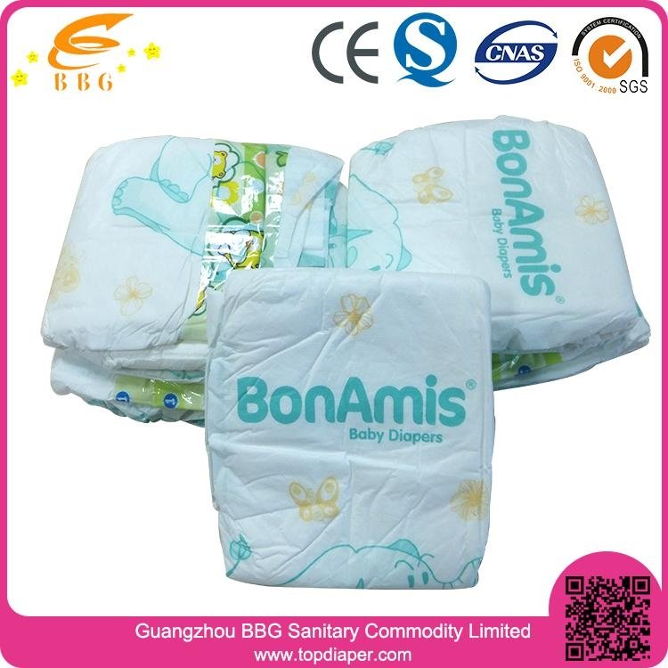 Super absorption baby diapers disposable diapers cheap bulk  in China 2
