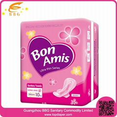 Ladies best  price wing sanitary pad napkin