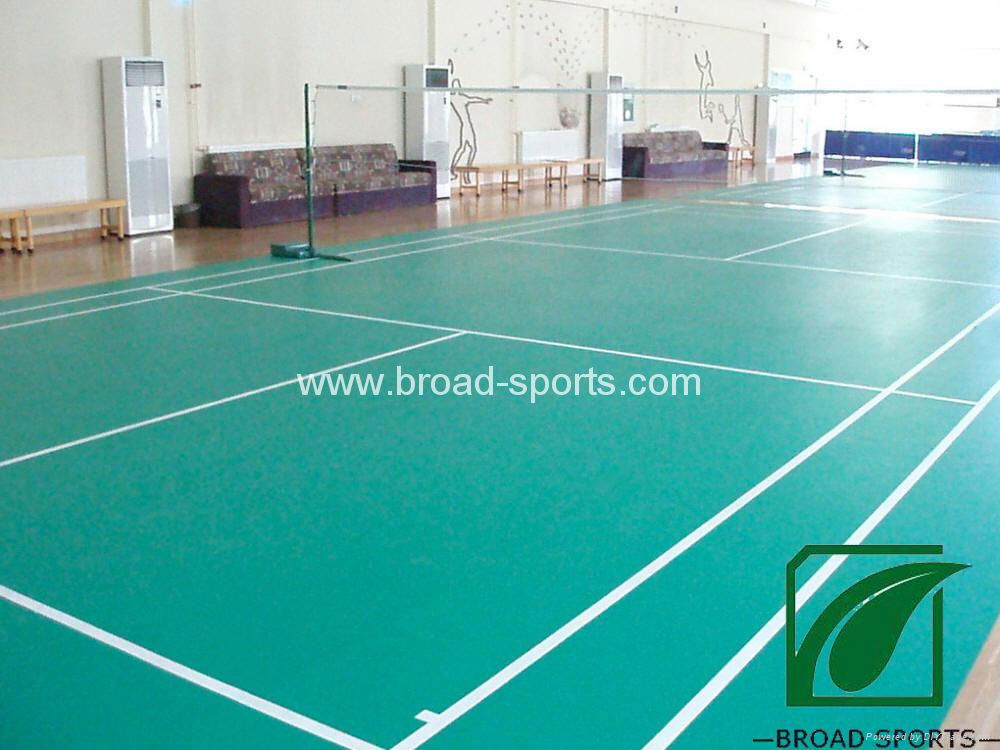 Professional Vinly PVC Badminton Floor/BWF Confirmed
