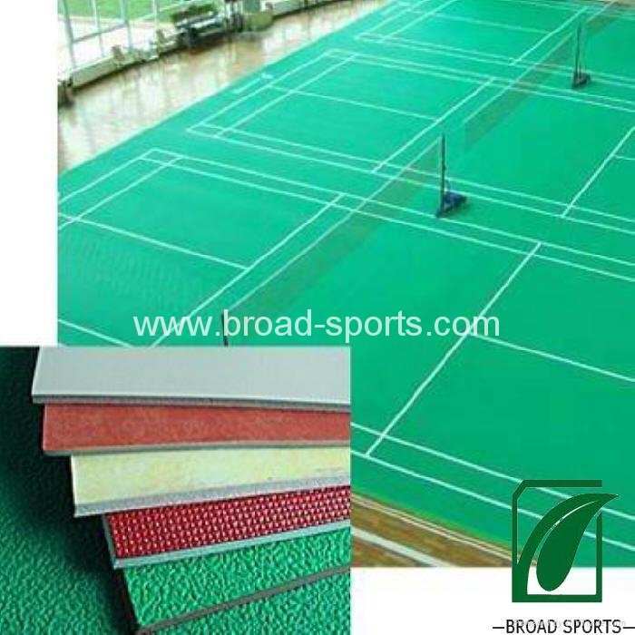 Professional Vinly PVC Badminton Floor/BWF Confirmed 2