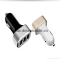 5V 7.2A 3 Ports USB Car Charger