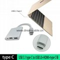 3 in 1 USB 3.1 Type C to HDMI Adapter