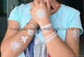 Temporary White Henna Body Art Tattoo Sticker 5