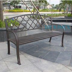 Wrought Iron Outdoor Bench