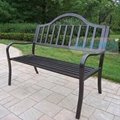 Wrought Iron Outdoor Bench 3