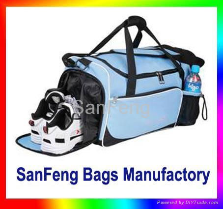 Sports Duffle Travel Bag With Shoes Compartment