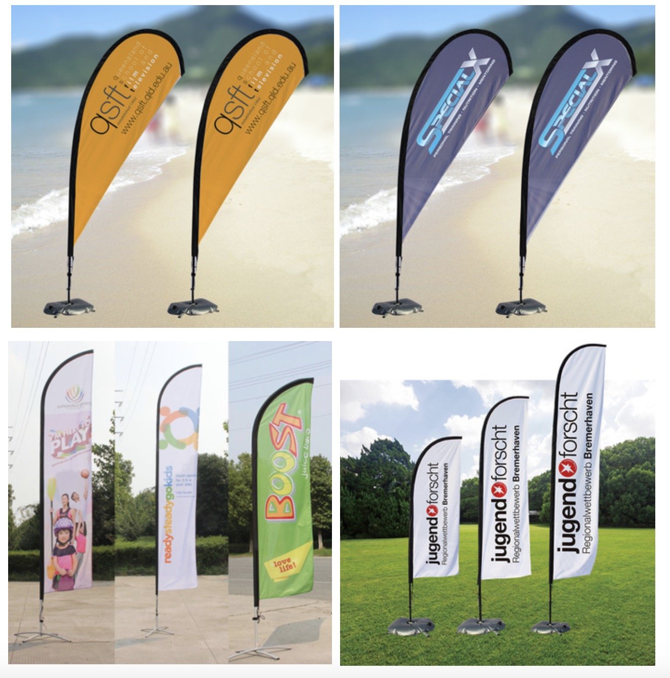 Umbrellas Roll Up Banners Beach Flags Booth Display Banners 5