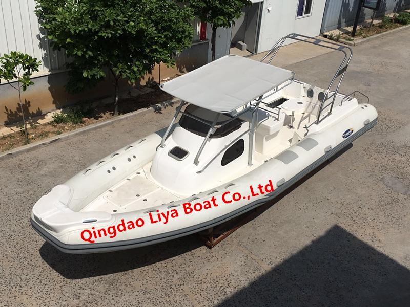 Liya 8.3m/27feet rigid inflatable boat with outboard motor 2