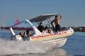Liya 6.6m pvc rigid inflatable boat with engine 3