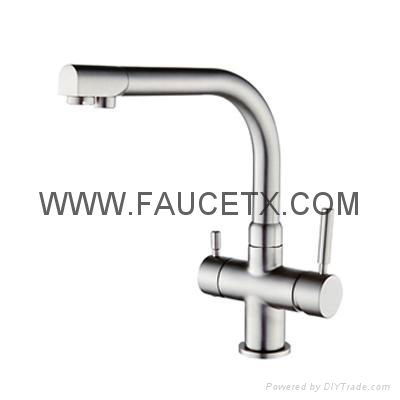 304 Stainless Steel 3 Way Water Filter Taps 2