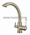 Rolya Osmosis Reverse Bronze 3 Way Water Filter Taps Kitchen Faucet