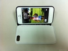  蘋果保護套 iphone5/5s  tpu+pc+拉絲紋皮套 支架保護套 保護殼 