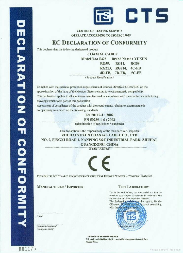 BNC+DC cable assembly for CCTV 2