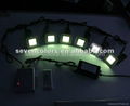 Colorful RGB Outdoor Square LED Stair Lighting with Stainless Steel Cover DC12V 5